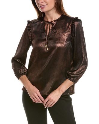 Nanette Lepore Metallic Top