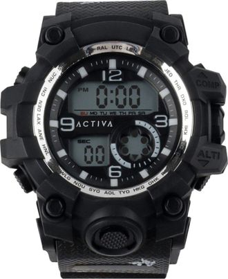 Invicta Activa Digital ACW435-004 Heren Horloge - Quartz Uurwerk - Plastic met zwarte Wijzerplaat - 54mm
