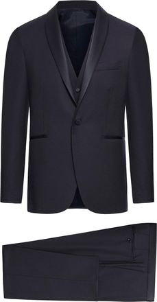 Tagliatore Three-piece single-breasted suit in wool and silk - Tagliatore - Man