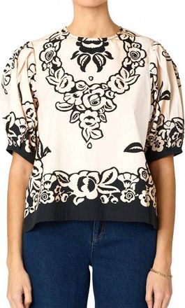 Cleobella Kinsley Blouse In Botanico Print