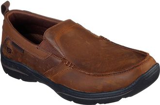 Skechers Mens Relaxed Fit: Harper - Forde Loafer, Dark Brown, 10.5 UK X-Wide