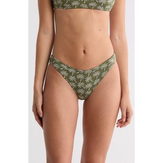 Lemlem Meron Bikini Bottoms in Zafi Olive at Nordstrom, Size X-Large