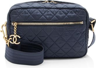 Chanel Satin Crystal Paris-Hamburg Small Camera Bag