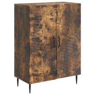 vidaXL Aparador Roble Ahumado 66 X 34,5 X 89,5 Cm Madera De Ingenier&iacute;a Vidaxl