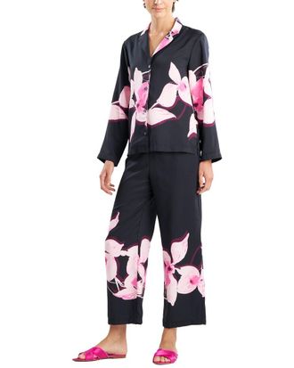 Natori 2Pc Orchida Notch Pajama Set