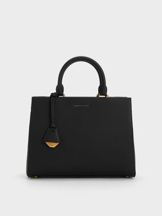 Charles & Keith Mirabelle Structured Top Handle bag