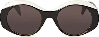 Palm Angels PERI027SDOYLE0107 Round Full Rim Sunglasses - White