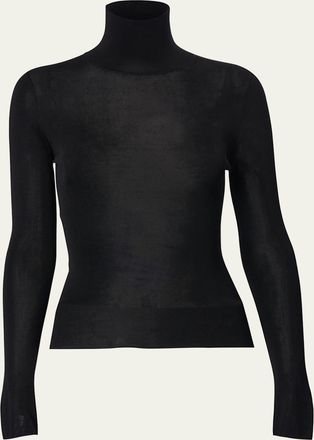 Carolina Herrera Sheer Turtleneck Sweater