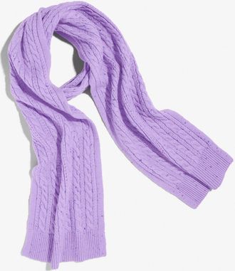 Talbots Tweed Knit Scarf - Winter Plum Heather Tweed - 001 Talbots