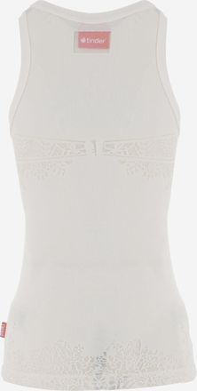 Diesel Womens Tank Top - White Cotton
