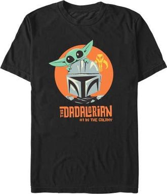 Star Wars Mens Star Wars The Mandalorian Dadalorian Number One T Shirt in Black at Nordstrom, Size Xxx-Large