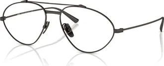 Ferrari 56mm Irregular optical glasses in Silver at Nordstrom