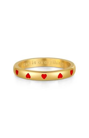 Mantra Love Is Everything Ring in Yellow Gold at Nordstrom, Size 8
