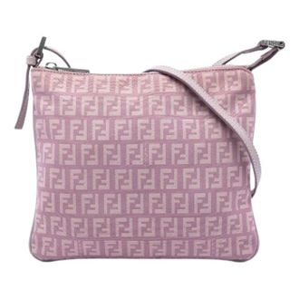 Fendi Pre-owned Canvas Crossbody Bag - Dames - Pre-owned - Roze - Maat: ONE Size