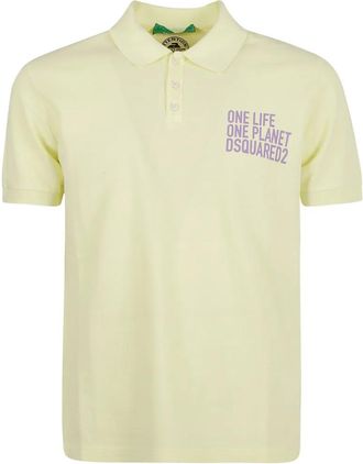 Dsquared2 Polo con stampa - Giallo