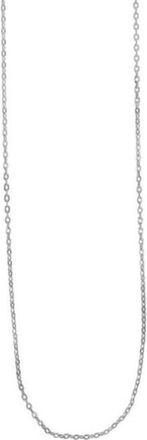 Tresorra 14K White Gold Endless Adjustable Flat Cable Chain Necklace