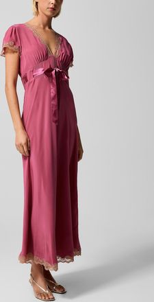 Rixo Womens Marlice ribboned V-neck dress