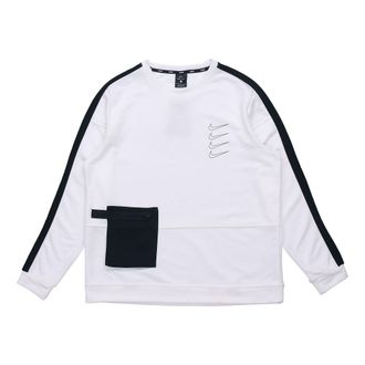 Nike Dri-Fit MenS Fleece Training Top White/Black DB4210-100