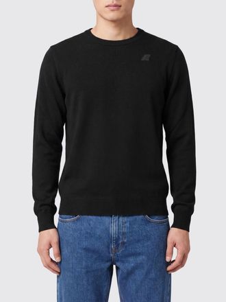 K-Way Mens Slim Fit Crew-Neck Jumper in Pure Wool