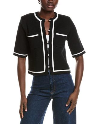 Minnie Rose Tipped Cropped Jacket