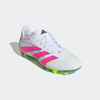 adidas Fussballschuh ADIDAS PERFORMANCE PREDATOR CLUB FG/MG, Damen, Gr. 44,5, weiss (cloud wei&szlig;, lucid pink, lucid lemon), Synthetik, Schuhe Fussballschuh, f