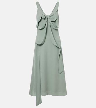 Acne Studios Bow-detail silk midi dress