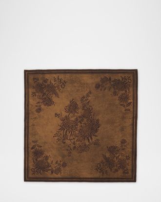 Ferragamo Floral Silk Scarf