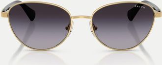 Ralph Lauren occhiali da sole cat-eye con lenti grigie color oro