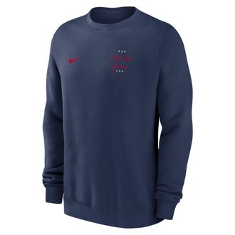 Nike 2026 All-Star Game Two-Hit Slogan Nike Mens MLB Pullover Crew in Blue | NKPV44BASG-T5X
