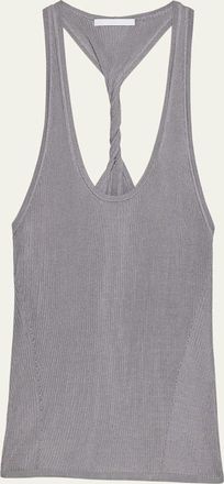 Helmut Lang Ribbed Twist Tank Top
