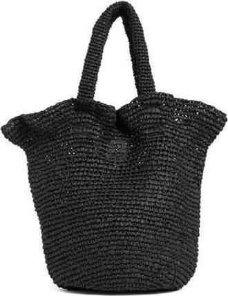 Collection XIIX Ruffle Edge Crochet Bag in Black at Nordstrom Rack