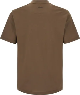 Brioni Pure Cotton T-Shirt - Brown