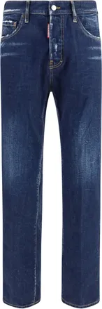 Dsquared2 Distressed Denim Jeans - Navy