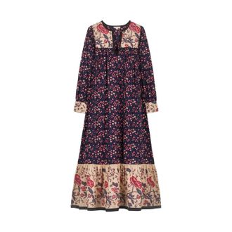 Louise Misha Gypsiane Dress In Midnight Star Garden/cream Poppies