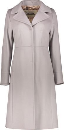 Herno Elegant Long Gray Sophisticated Coat