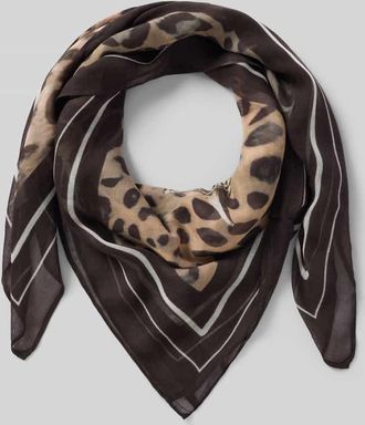 Monari Tuch aus reiner Viskose mit Allover-Animal-Print in Sand, Gr&ouml;&szlig;e 1