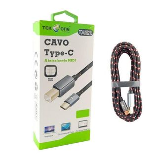 Trade Shop Trade Shop - Tipo Usb Type C En Interfaccia Type B Midi 3 Metri Art. To-us221l