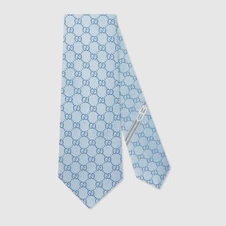 Gucci GG Silk Tie, Blue