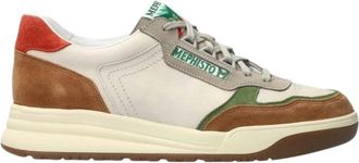 Mephisto Norwin Heren Sneaker - Multi Kleur - Heren - Sneakers - Veelkleurig - 40 1/2 EU - Leer - Schoenen