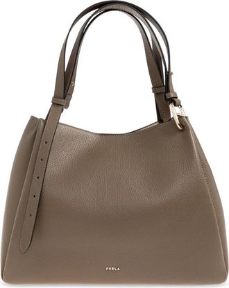 Furla Nuvola Bag - Dames - Shoppers - Bruin - ONE Size - Leer - Tassen