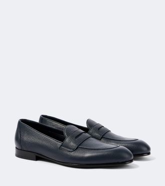 Brioni Mocasines penny de piel