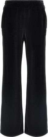 Dolce & Gabbana Pantalones de jogging de chenilla de algod&oacute;n con logo DG - Trousers - Mujer - Negro - M