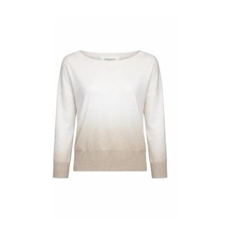 Silvian Heach Lichtgewicht Trui met Subtiele Schaduweffecten - Dames - Ronde hals truien - Beige - 2XS - Wol - Truien & Vesten