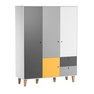 Vox Armoire 3 Portes Vox Concept Jaune