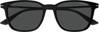 Montblanc Sunglasses Mb0338 S 001 Black/Grey Men
