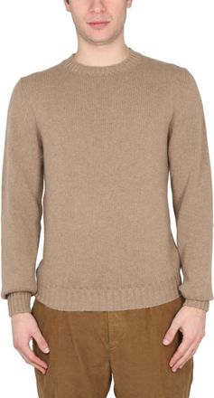 Pantaloni Torino Brown Crew Neck Sweaters