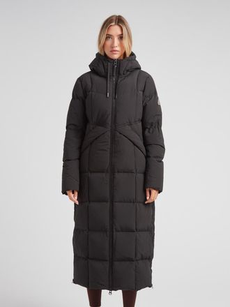 JACK1T Black Star Extra Long Down Coat at Nordstrom, Size X-Small