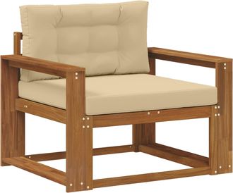 vidaXL Sof&aacute; Intermedio De Exterior Madera De Acacia S&oacute;lida Vidaxl
