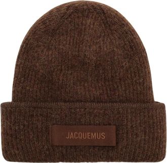 Jacquemus Le Bonnet - Dames - Hoeden - Bruin - ONE Size - Wol - Accessoires