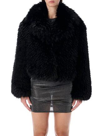 Stand Studio Samara Fox Effect Faux Fur Jacket